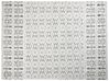 Teppich weiß / grau 300 x 400 cm geometrisches Muster Kurzflor SIBI_883788