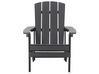 Zahradní židle v tmavě šedé barvě ADIRONDACK_728552