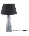 Ceramic Table Lamp Silver VILNIA_877448