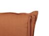 Set of 2 Linen Cushions 45 x 45 cm Orange SAGINA_838494