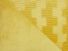 2 welurowe poduszki dekoracyjne z plisami 45 x 45 cm żółte ORIGANUM_801625
