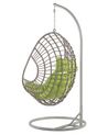 PE Rattan Hanging Chair with Stand Taupe Beige ARPINO_724620