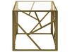 Glass Top Side Table Gold ORLAND_766629