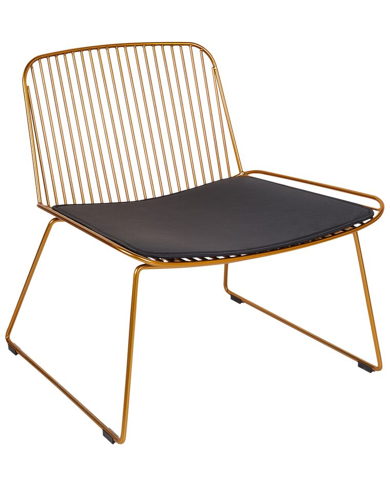 Cadeira em metal dourado SNORUM_907711