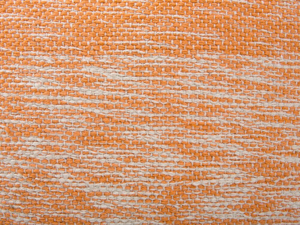 Pouf in tessuto arancione 40 x 40 cm HIRRI 