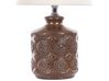 Bordlampe kobber/beige keramik ROSANNA_833953
