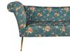 Chaise Lounge Floral Pattern Blue NANTILLY_782146