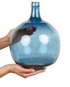 Vase en verre 31 cm bleu CHAPPATHI_867316