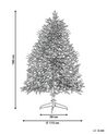 Künstlicher Weihnachtsbaum schneebedeckt 180 cm weiss BRISCO_832225