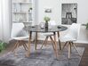 Okrúhly jedálenský stôl ⌀ 120 cm čierna/svetlé drevo BOVIO_713261