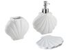 3-częściowy zestaw akcesoriów łazienkowych ceramiczny biały SHELL_823296
