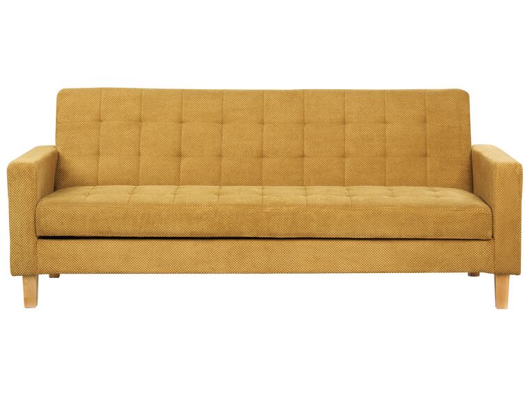 Sofa rozkładana żółta VEHKOO_914595