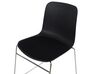 Set of 4 Plastic Conference Chairs Black NULATO_902247