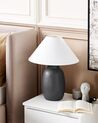 Lámpara de mesa de cerámica negro/blanco 52 cm PATILLAS_844176