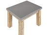 Sada 2 zahradních židlí z betonu a akátového dřeva šedá OSTUNI_805473