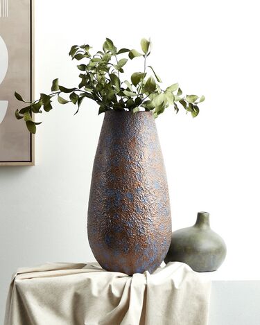 Ceramic Decorative Vase 49 cm Brown BRIVAS