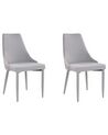 Conjunto de 2 cadeiras de jantar cinzentas CAMINO_812618