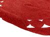 Pyöreä matto juutti punainen ⌀ 120 cm KOYUNLU_886755
