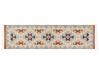 Kelim Teppich Baumwolle mehrfarbig 80 x 300 cm geometrisches Muster Kurzflor DILIJAN_869168
