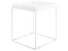 Tavolino moderno in metallo bianco 38 x 38 cm SAXON_733152