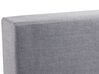Cama continental de poliéster gris claro/plateado 180 x 200 cm PRESIDENT_35869