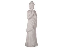 Puutarhakoriste Buddha polyhartsi harmaa 75 cm TATSUNO
