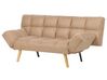 Sofa rozkładana brązowa INGARO_894158