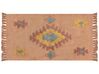 Teppich Baumwolle orange 80 x 150 cm geometrisches Muster IGDIR_839634