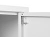Sideboard Stahl weiß matt 2 Türen 100 cm URIA_844040