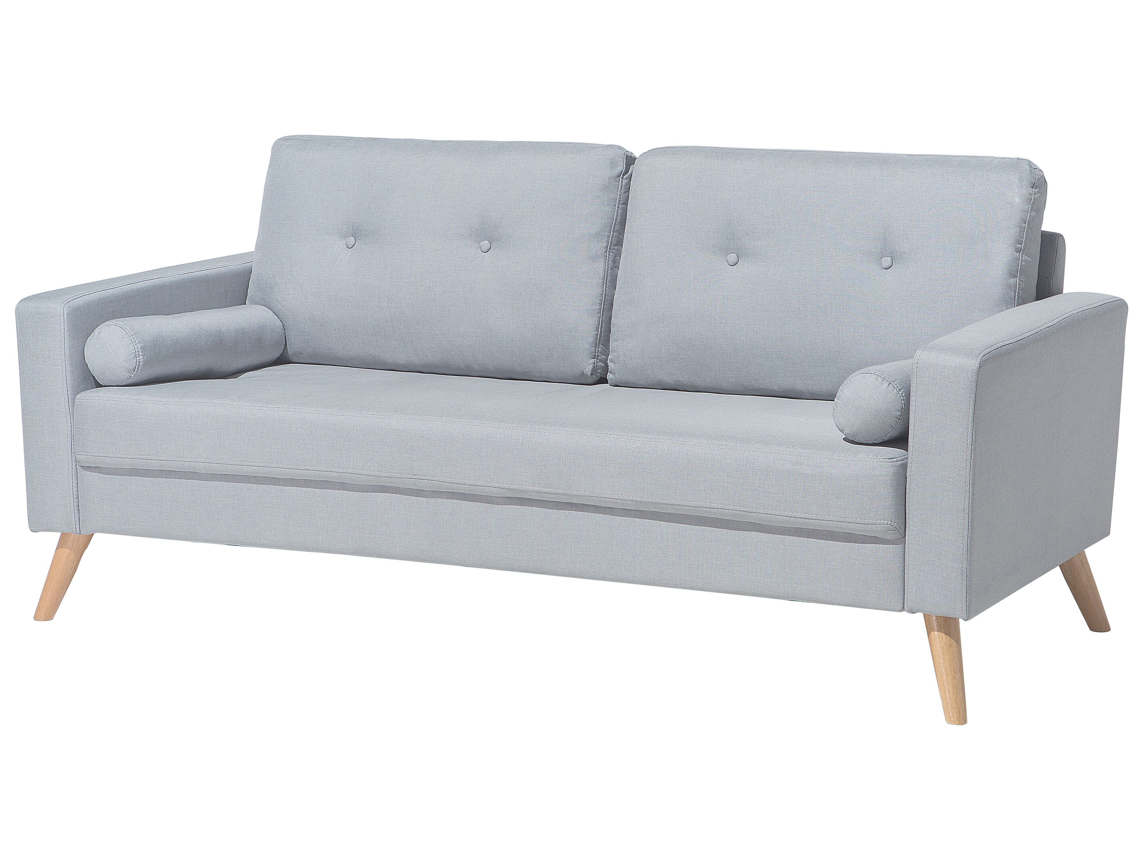 Sofa 2-osobowa jasnoszara KALMAR