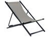 Skladacia plážová stolička sivá/čierna LOCRI II_857223