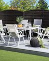 Set of 6 Garden Folding Chairs Grey CATANIA_741405