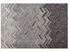 Leather Area Rug 160 x 230 cm Grey ARKUM_751221