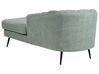 Left Hand Boucle Chaise Lounge Green ALLIER_879224