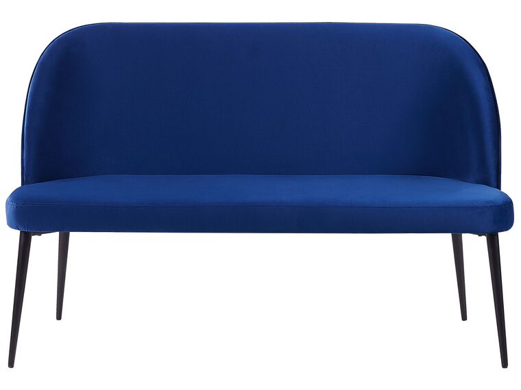 2 Seater Velvet Kitchen Sofa Navy Blue OSBY_793328