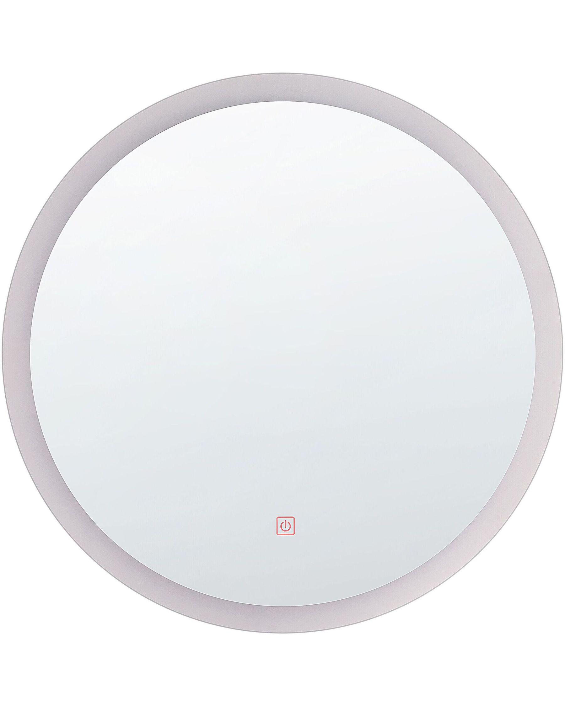 Specchio Rotondo Da Parete 99 Cm, Argento, Telaio In Lega Di Alluminio, Vetro HD Antiesplosione, Per Bagno, Soggiorno, Ingresso, Decorazione Moderna