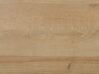 Stół do jadalni owalny 180 x 90 cm ciemne drewno z czarnym OTTAWA_776008