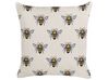 Set of 2 Outdoor Cushions Bee Pattern 45 x 45 cm Beige CANNETO_881409