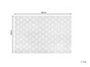 Outdoor Teppich grau 140 x 200 cm marokkanisches Muster zweiseitig Kurzflor AKSU_739097