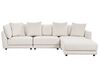 3 Seater Fabric Sofa with Ottoman Off-White SIGTUNA_896562