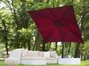Riippuva aurinkovarjo viininpunainen 250 x 250 cm MONZA_699836