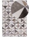 Tapis gris aux motifs contemporains 160 x 230 cm ALAKA_688237