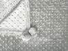 Manta de poliéster gris claro 150 x 200 cm SAMUR_771161