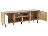 TV Stand Light Wood with White PALMER_823625