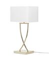 Lámpara de mesa de metal blanco/dorado 62 cm YASUNI_825510