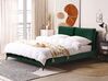 Velour seng 160 x 200 cm grøn MELLE_829919