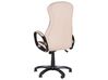 Faux Leather Swivel Executive Chair Beige FELICITY_818769