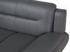 Faux Leather Living Room Set Grey LEIRA_796951