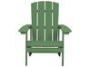 Zahradní židle s podnožkou zelená ADIRONDACK_809552