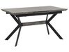 Rozkladací jedálenský stôl 140/180 x 80 cm sivá/čierna BENSON_790578